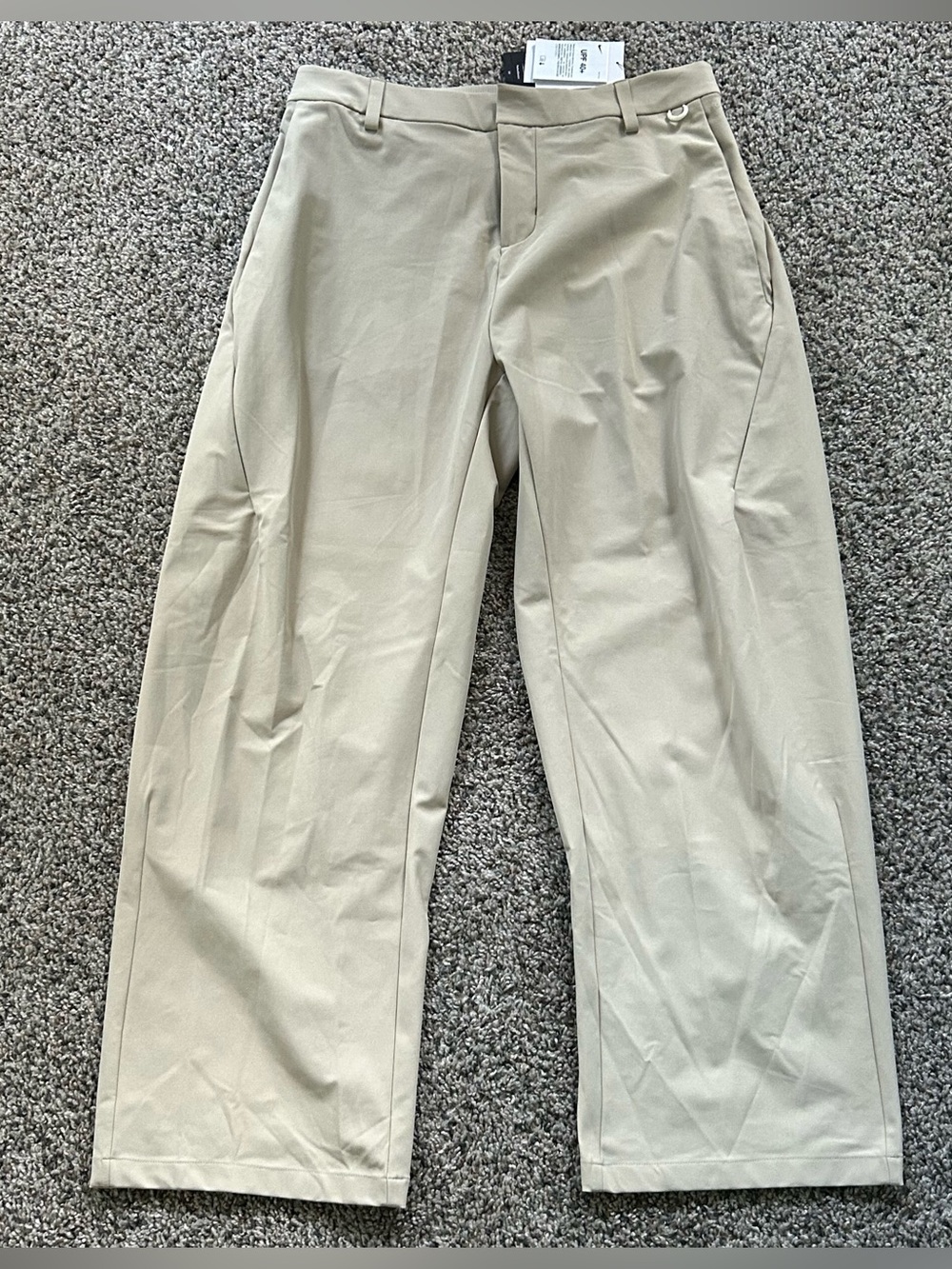 Nike 24.7 PerfectStretch Pants Khaki Mens Size 30x30 Loose Fit HV0377-253
